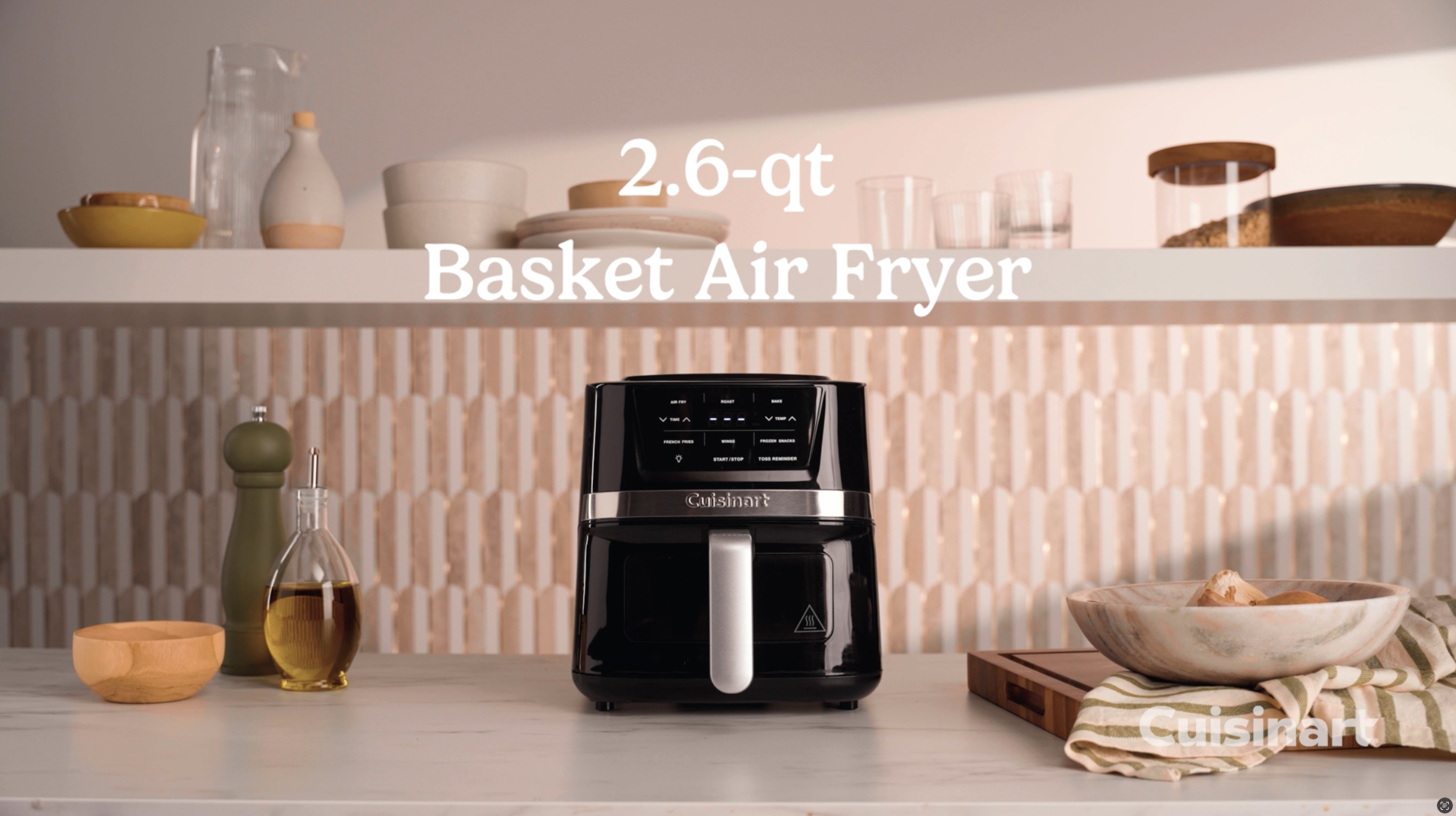Cuisinart Air Fryer Oven, 2.6-Qt Basket Stainless Steel Air Fryer